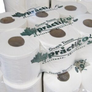 BOBINA DE CELULOSA SECAMANOS CHEMINE LISA PASTA PURA  1.1KG 6 UND/PAQ