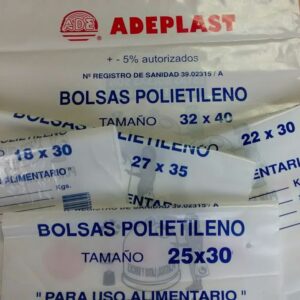 BOLSA DE MERCADO DE POLIETILENO DE BAJA DENSIDAD TRANSPARENTES